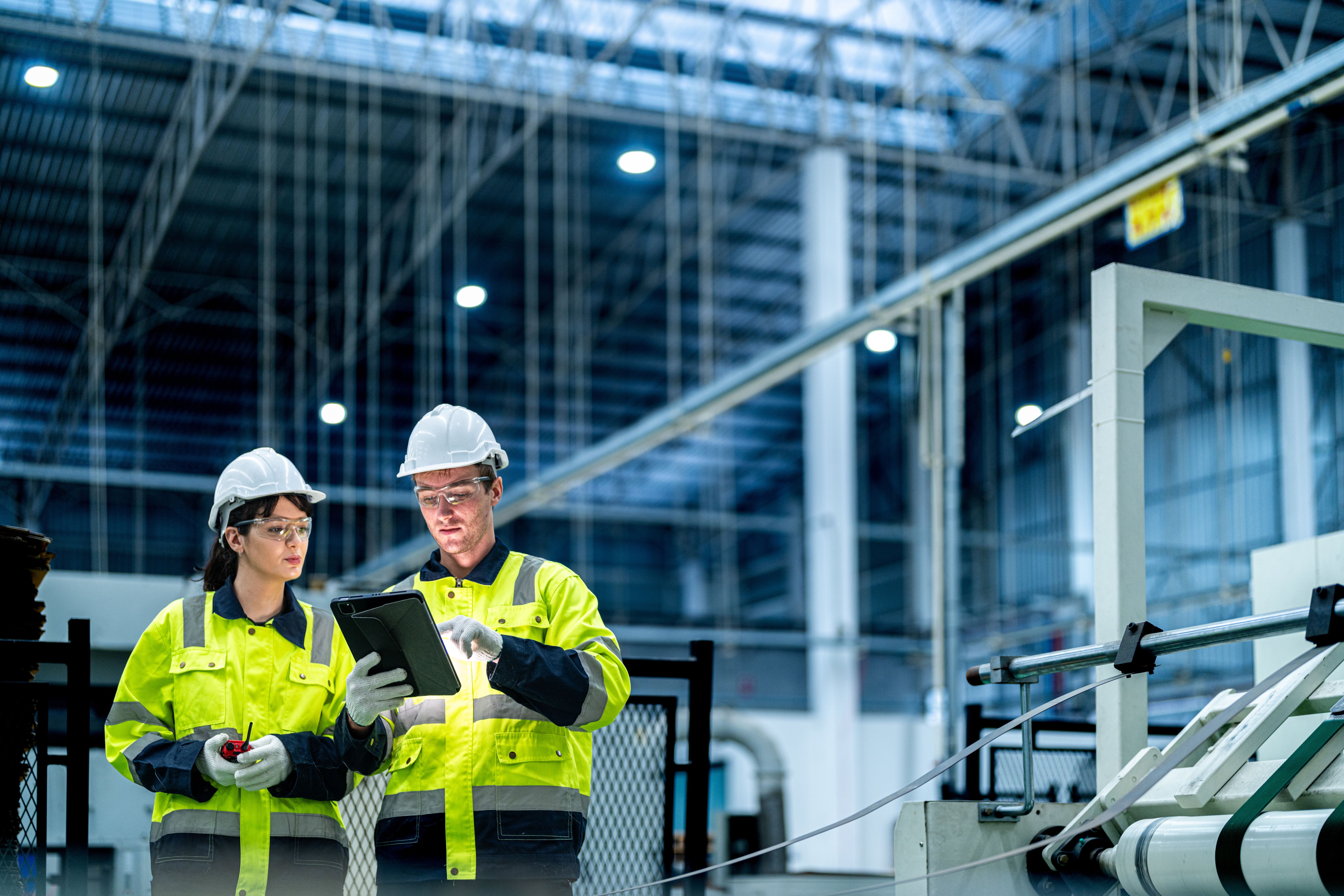 engineers working